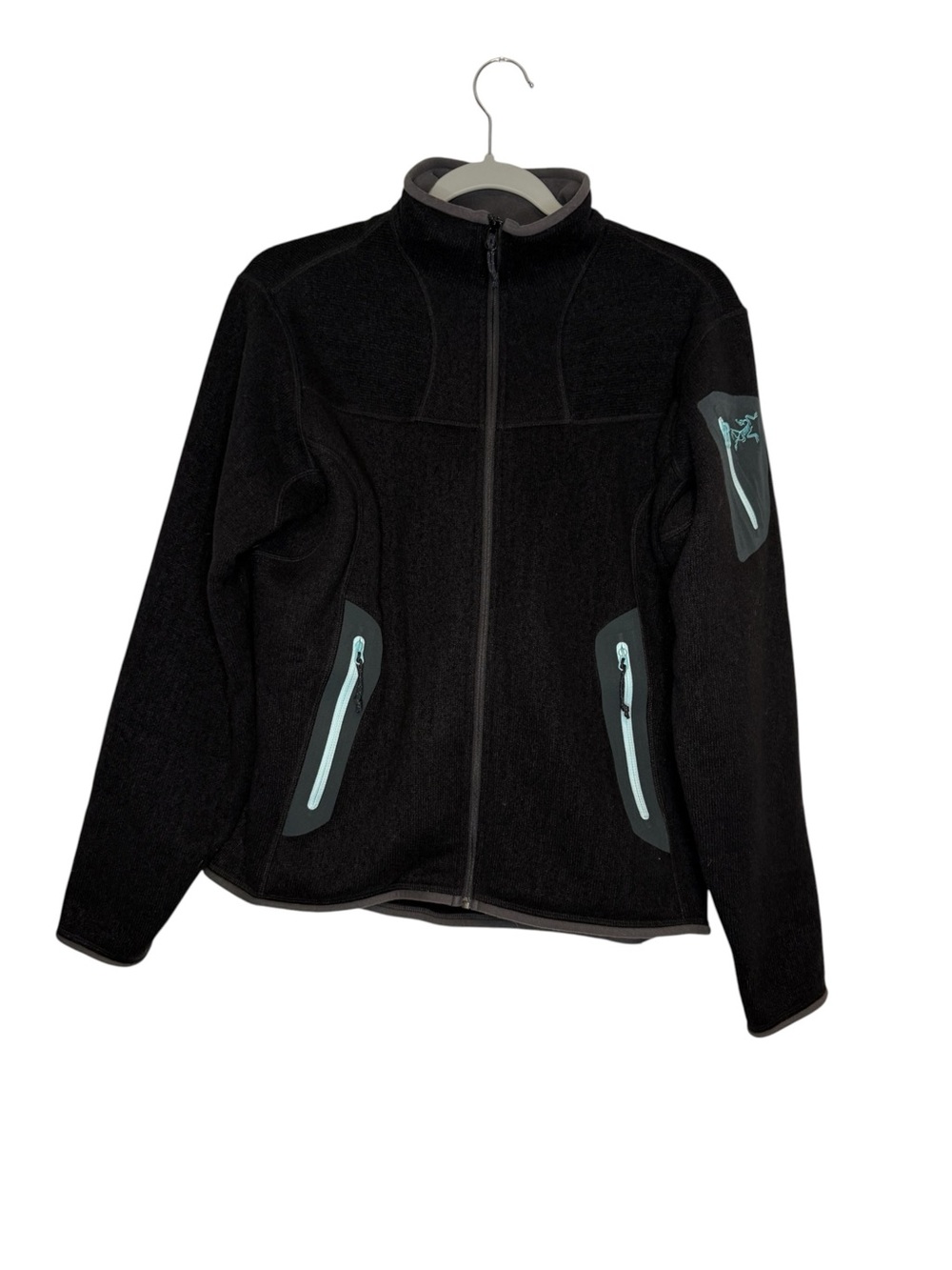 Arc’teryx Women’s Covert Cardigan Black Polartec Fleece Full Zip Jacket Large